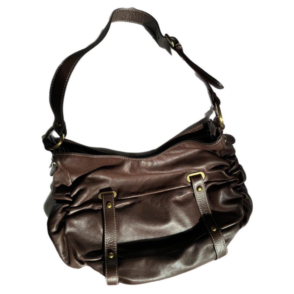 Nuovedive Genuine Leather Shoulder Bag in Brown